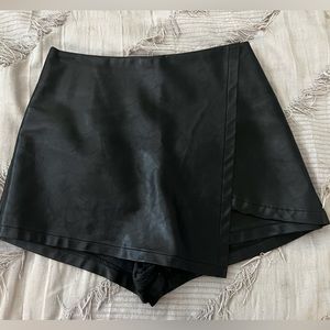 Black Leather Skirt